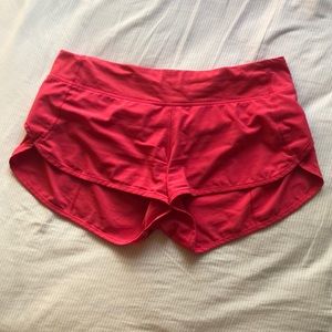Pink LULULEMON Speed Shorts!!